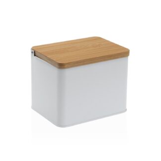 SALERO BLANCO C/ TAPA DE MADERA