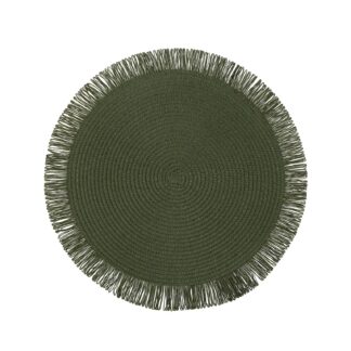 SALVAMANTEL CON FLECOS VERDE