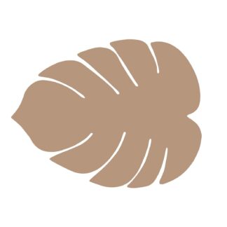 SALVAMANTEL HOJA BEIGE