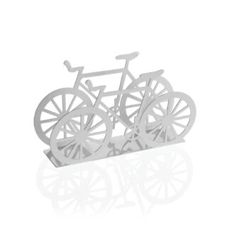 SERVILLETERO BICI METALICA BLANCA