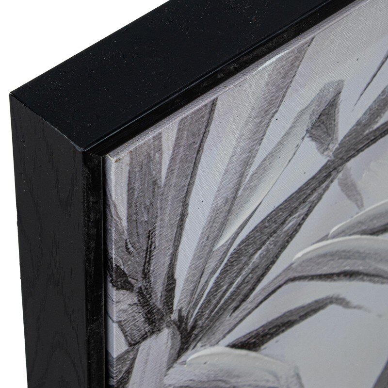 Set 2 Cuadros 22335-80x80cm Leopardo C/marco Abs Negro 80x3,5x80cm - Image 2