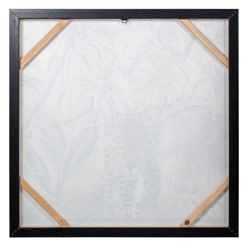 Set 2 Cuadros 22335-80x80cm Leopardo C/marco Abs Negro 80x3,5x80cm - Image 5