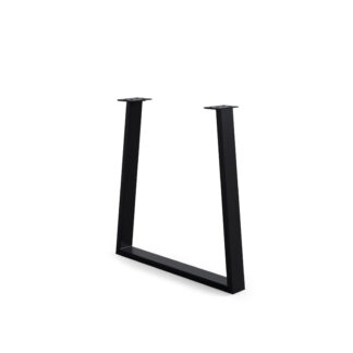 Set 2 PATAS U negras (mesa rectangular/redonda de madera)