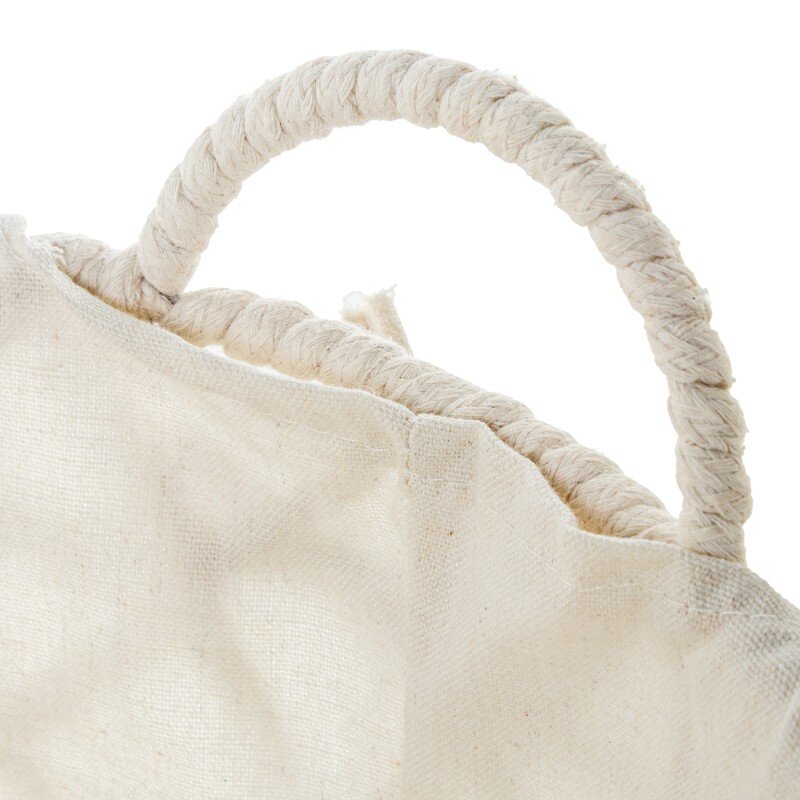 Set 3 Cestos Cuerda De Papel Blanco C/tela 70%+30% Alg./poli Ø43x51+ø38x45+ø33x39cm - Image 5