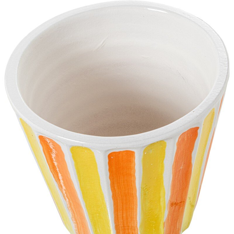 Set 3 Maceteros Cerámica Amarillo/naranja Ø17x17+ø22x21+ø28x27cm - Image 2