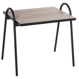 Set 3 Mesas Aux. Patas Negras Sobre Roble 38x48x41cm Cada Mesa