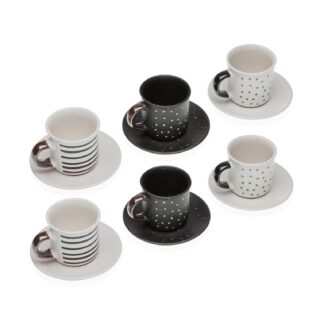 SET 6 CAFE TAZAS C/PLATO ODEL
