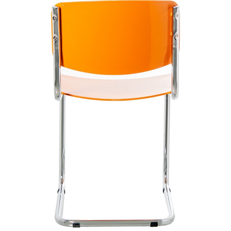Silla Abs Amarillo Patas Metal Cromado 43x57x81cm Alt. Asiento:47cm - Image 3