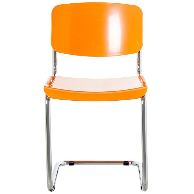 Silla Abs Amarillo Patas Metal Cromado 43x57x81cm Alt. Asiento:47cm - Image 4