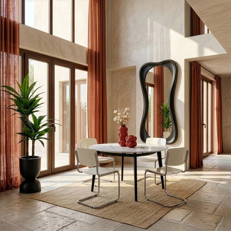 Silla Abs Blanca Patas Metal Cromado 43x57x81cm Alt. Asiento:47cm - Image 2