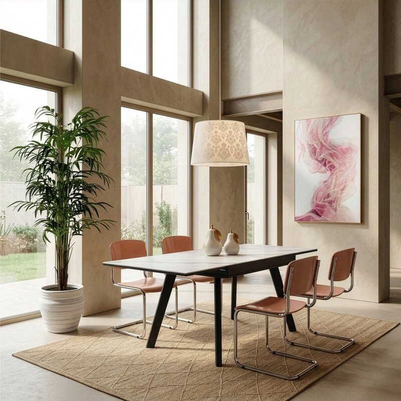 Silla Abs Rosa Patas Metal Cromado 43x57x81cm Alt. Asiento:47cm - Image 2
