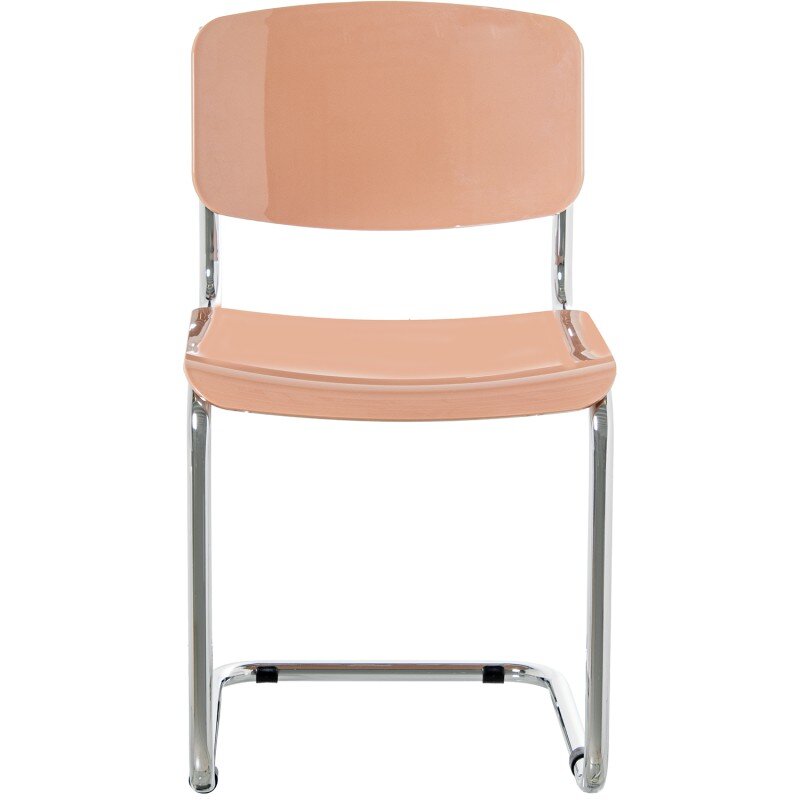 Silla Abs Rosa Patas Metal Cromado 43x57x81cm Alt. Asiento:47cm - Image 4