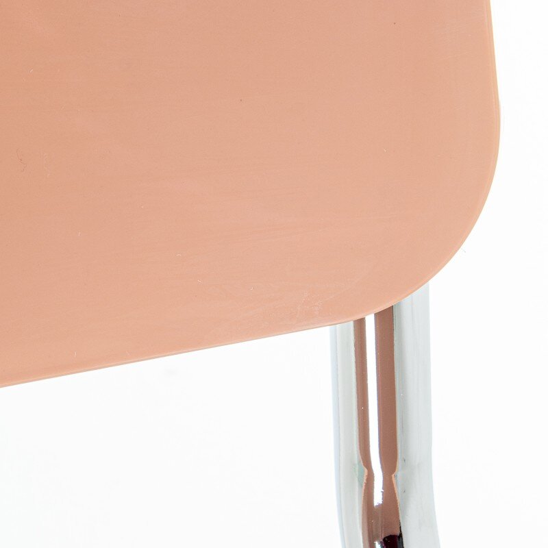 Silla Abs Rosa Patas Metal Cromado 43x57x81cm Alt. Asiento:47cm - Image 8