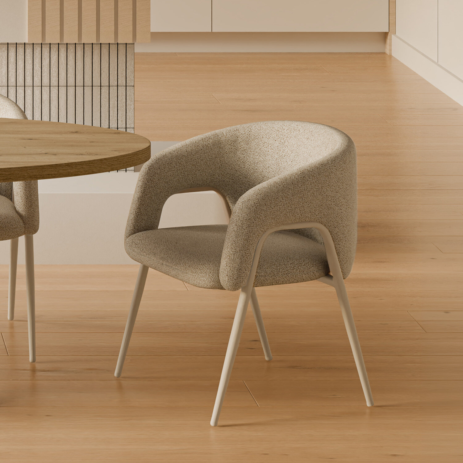 Silla ANNELI beige (pata beige) - Image 2