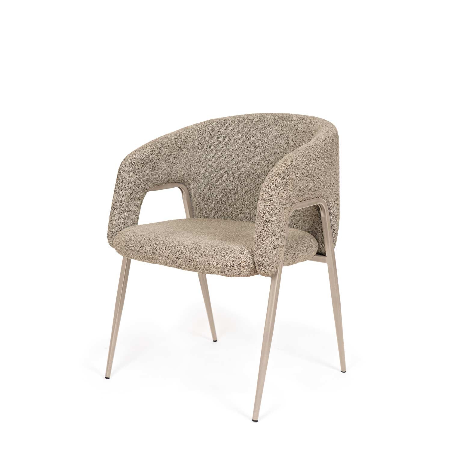Silla ANNELI taupe (pata beige)