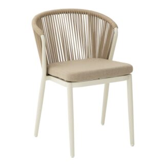 Silla Exterior Aluminio/cuerda Topo C/cojín +74734 57x65x77cm Apilable