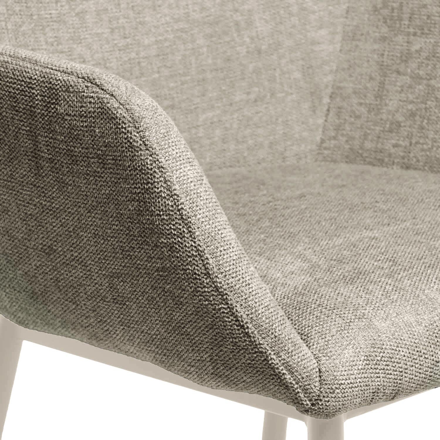 Silla ISABELLA taupe (pata beige) - Image 7