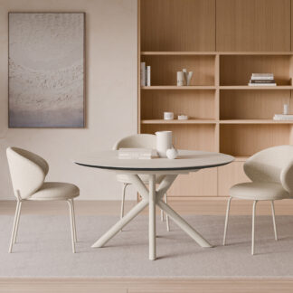 Silla LISBET beige (pata beige)