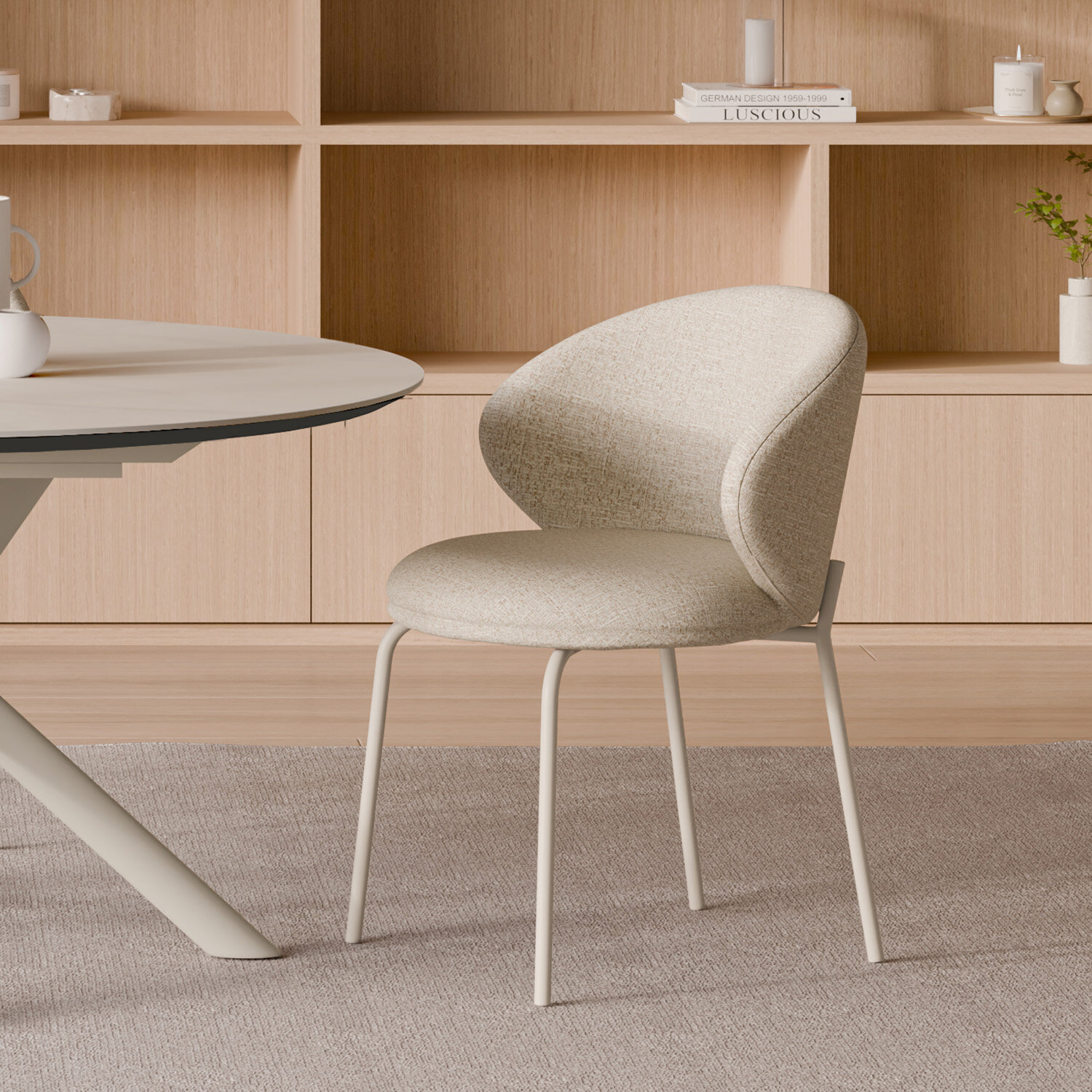 Silla LISBET beige (pata beige) - Image 2