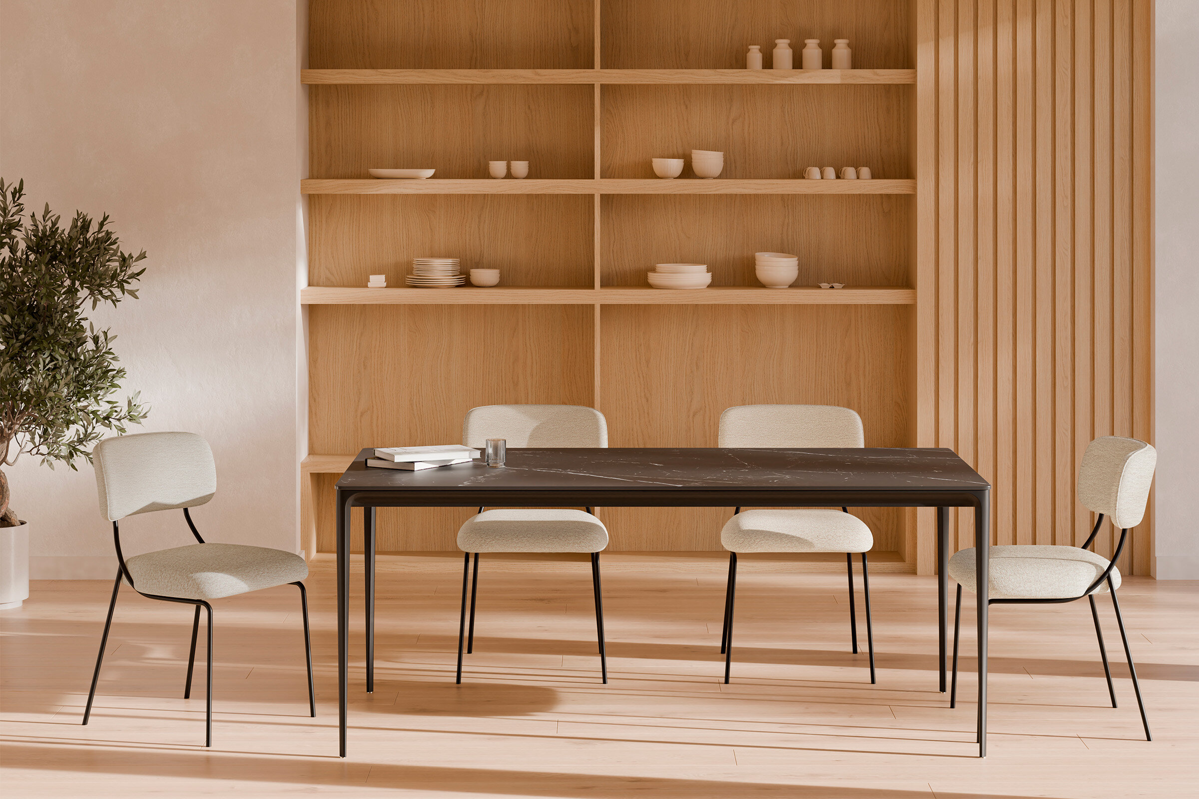 Silla NILSA beige