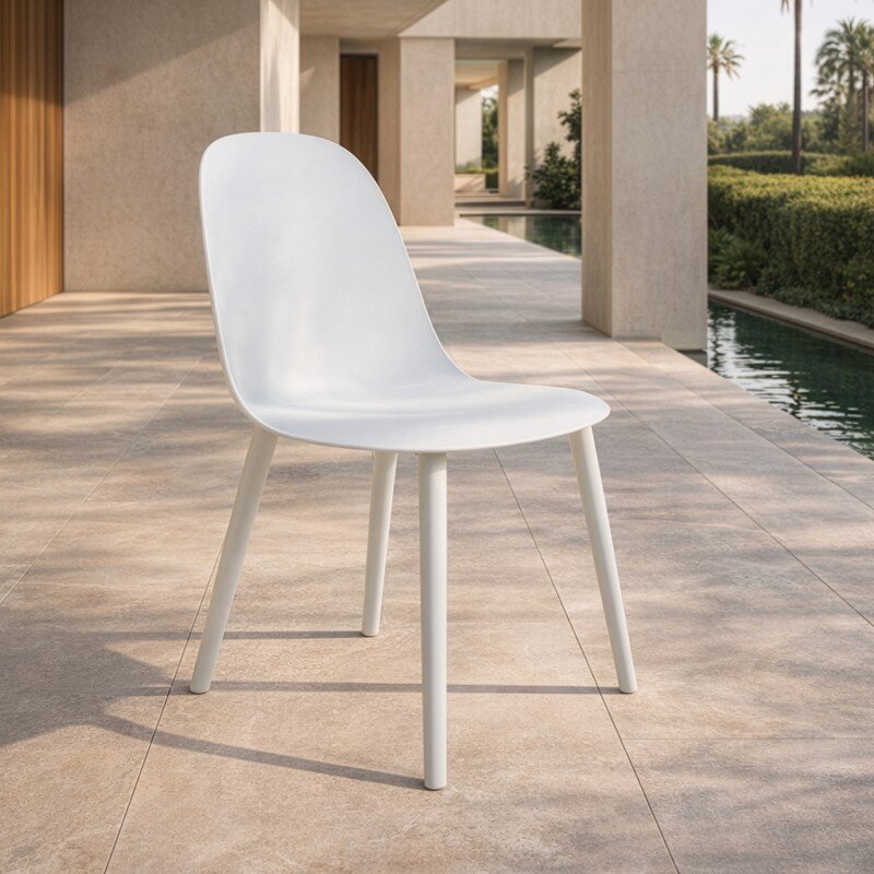 Silla Pp Blanca 45x49x81cm Alt. Asiento:46cm - Image 2
