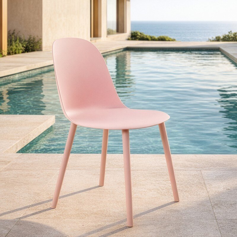 Silla Pp Rosa 45x49x81cm Alt. Asiento:46cm - Image 2