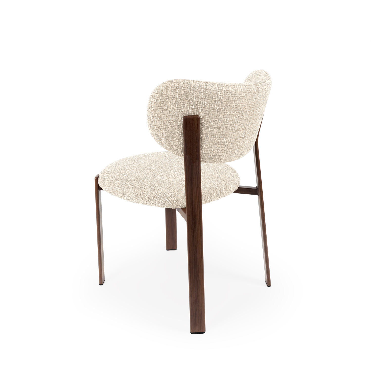 Silla RUMI beige (pata símil nogal) - Image 3