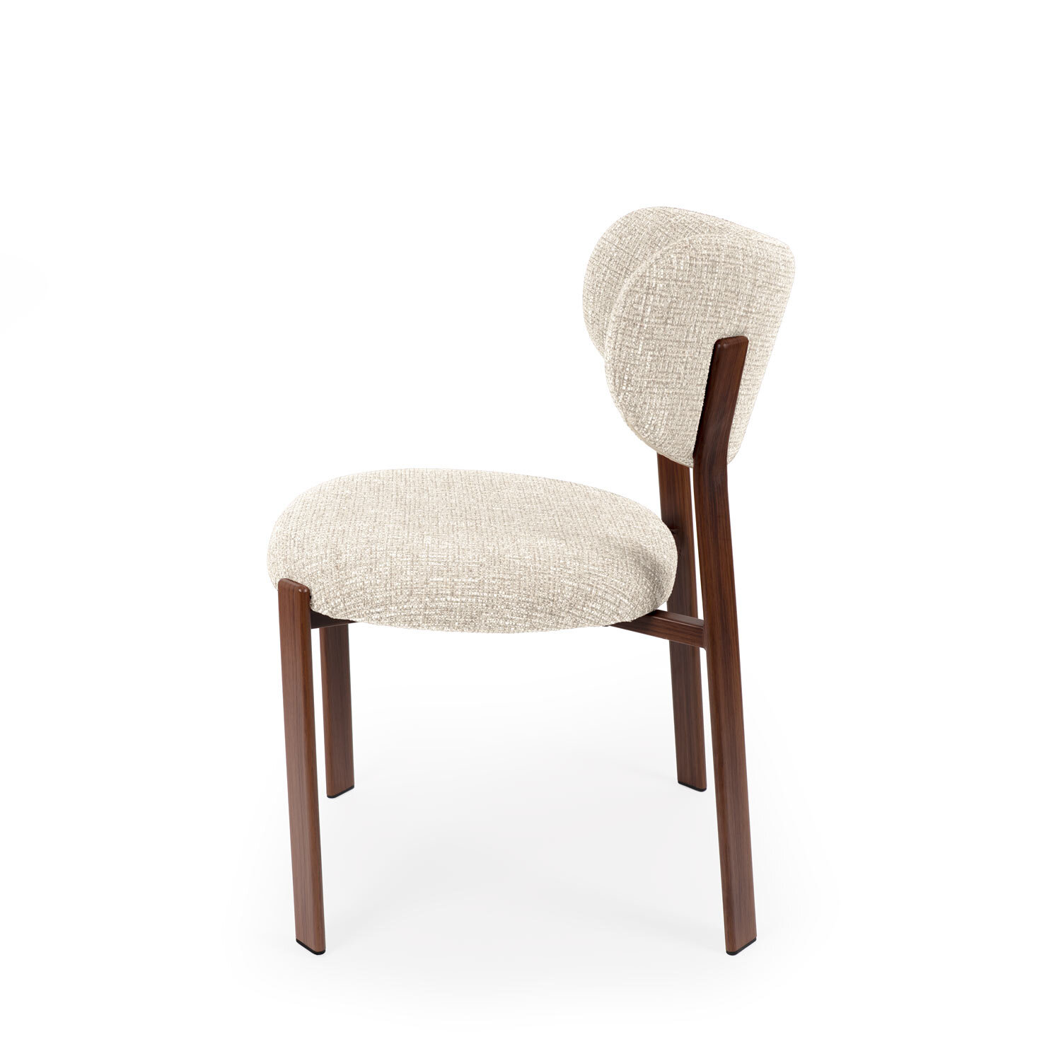 Silla RUMI beige (pata símil nogal) - Image 4