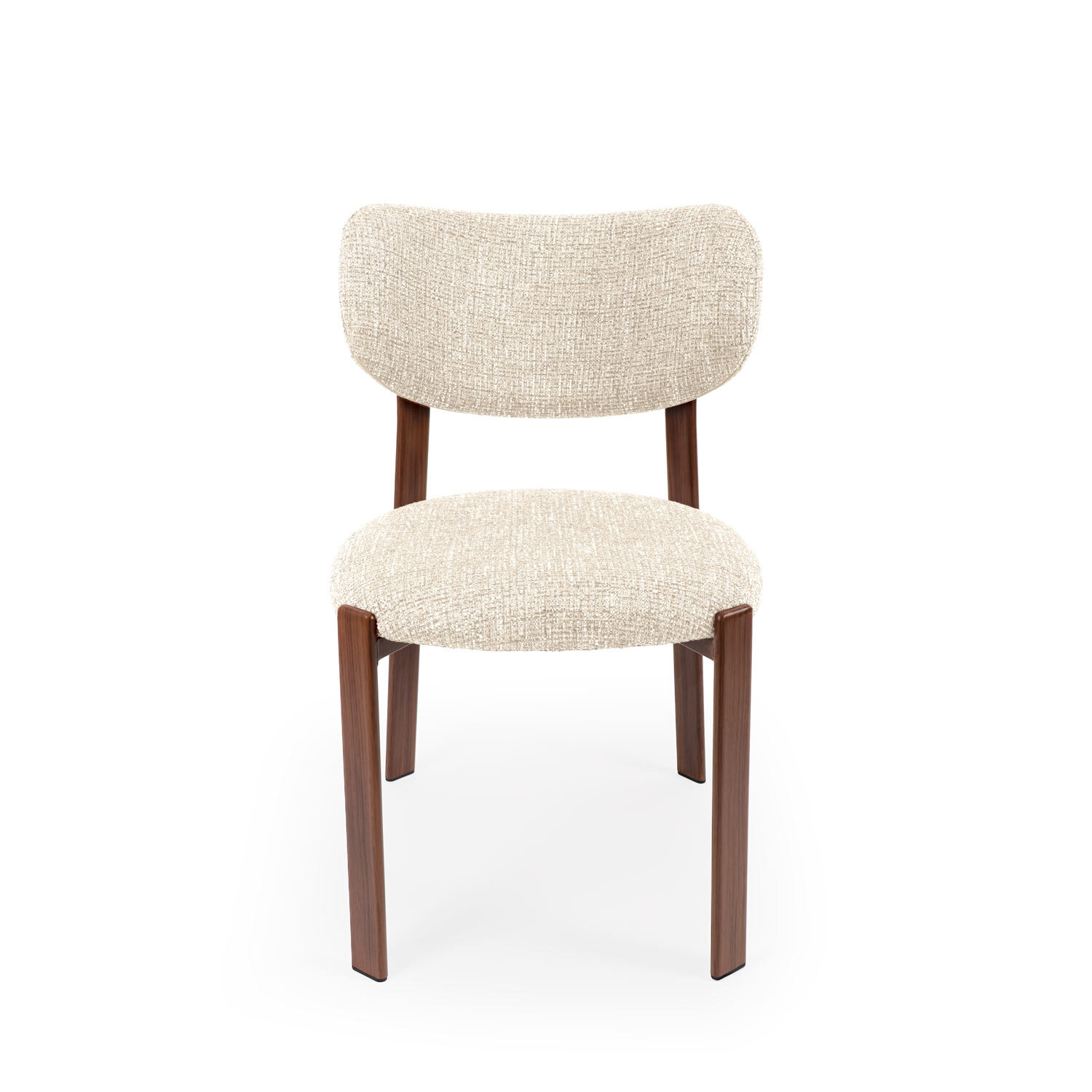 Silla RUMI beige (pata símil nogal) - Image 5