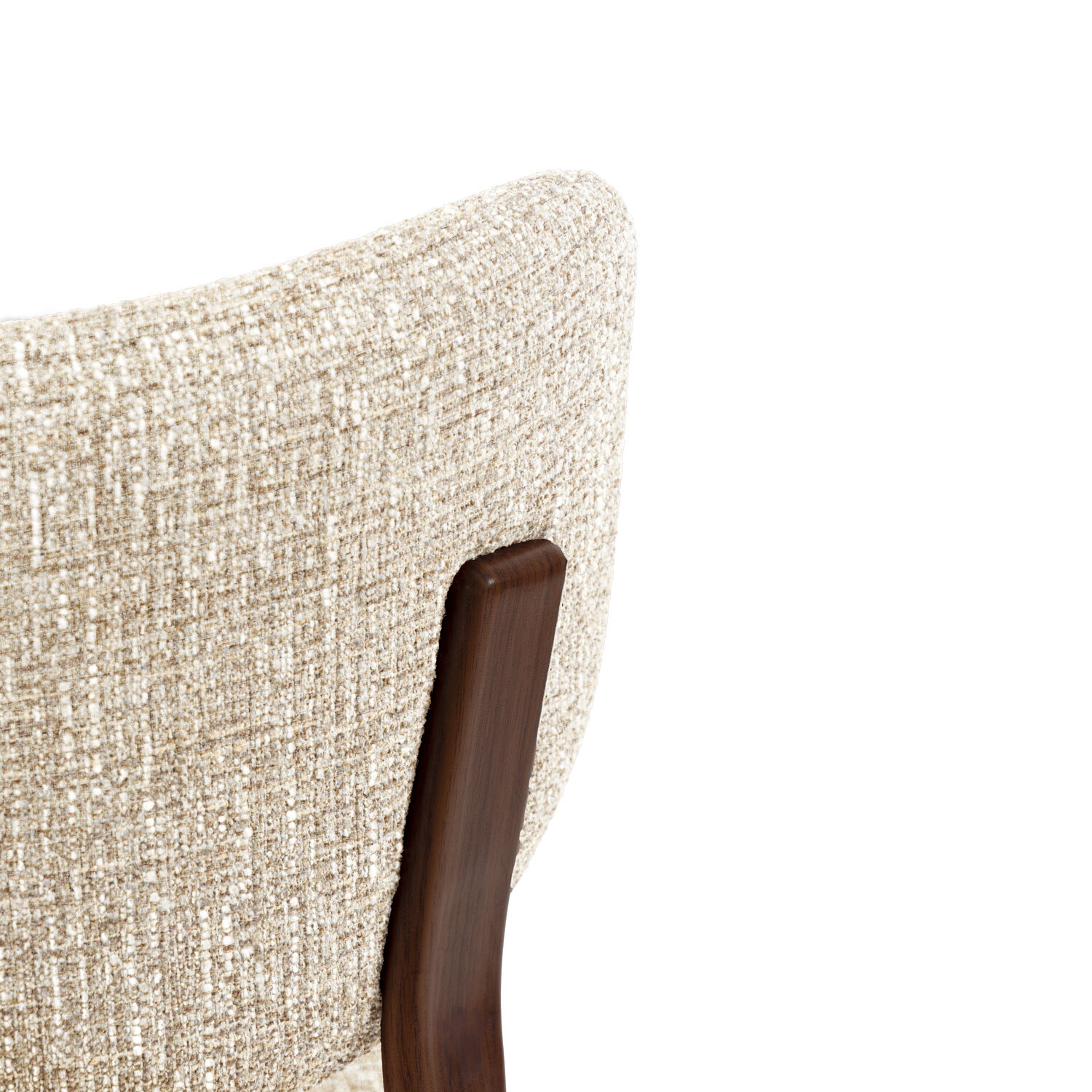 Silla RUMI beige (pata símil nogal) - Image 7