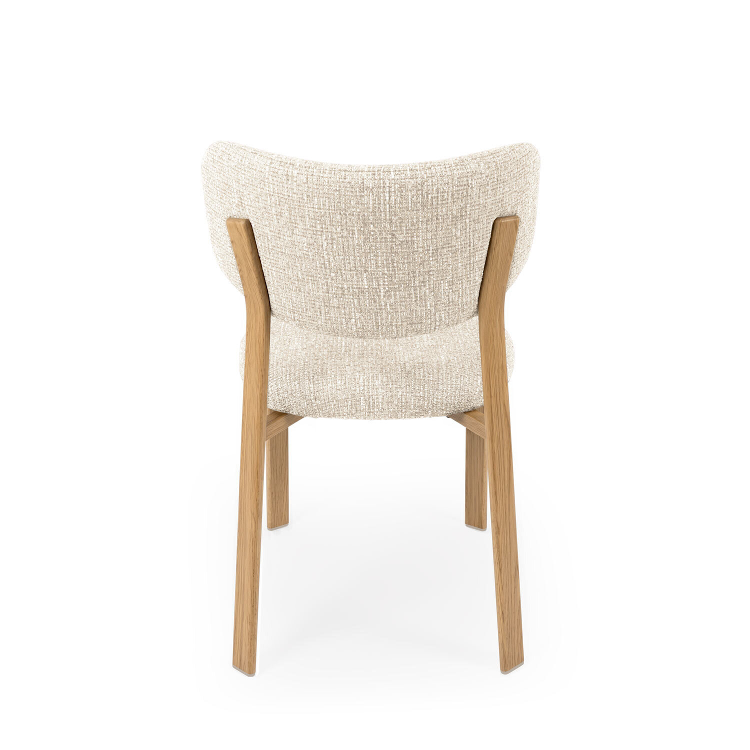 Silla RUMI beige (pata símil roble) - Image 5