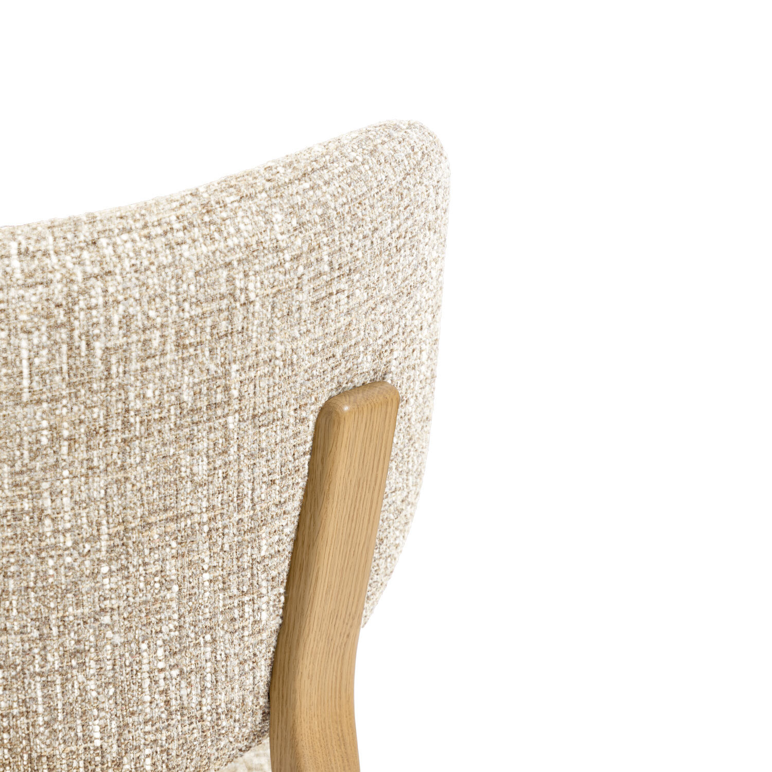 Silla RUMI beige (pata símil roble) - Image 6