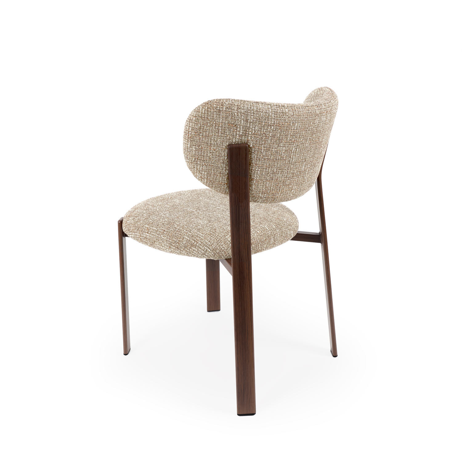 Silla RUMI taupe (pata símil nogal) - Image 2