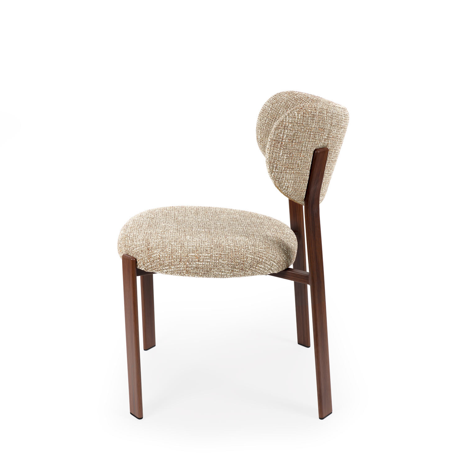 Silla RUMI taupe (pata símil nogal) - Image 3