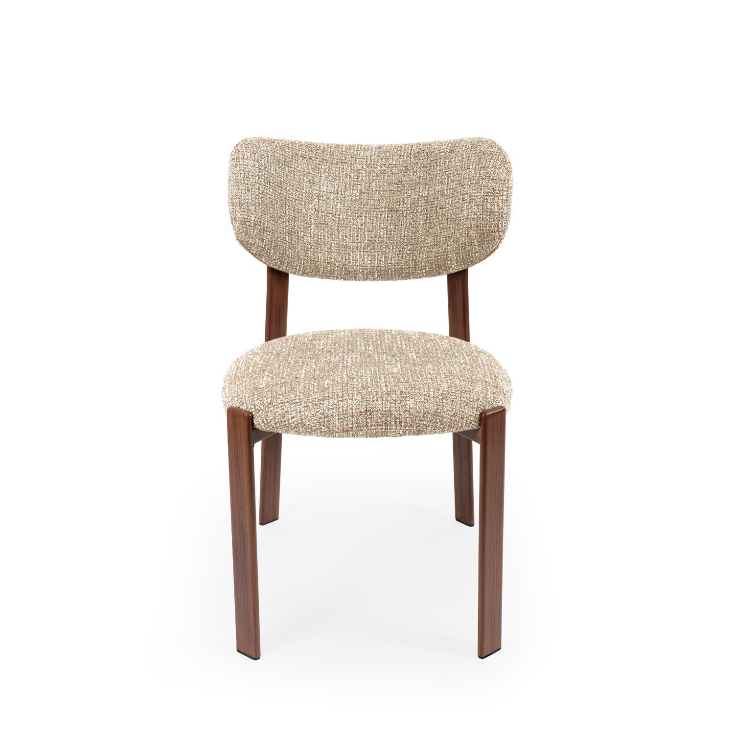 Silla RUMI taupe (pata símil nogal) - Image 4
