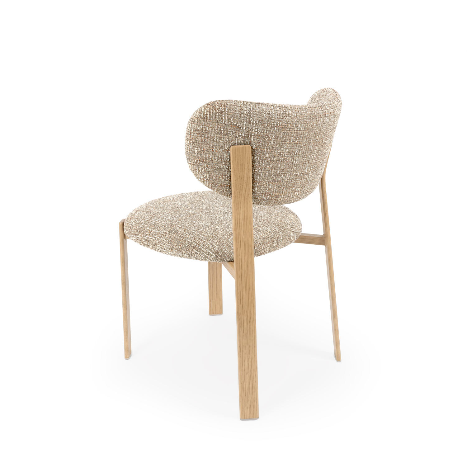 Silla RUMI taupe (pata símil roble) - Image 2