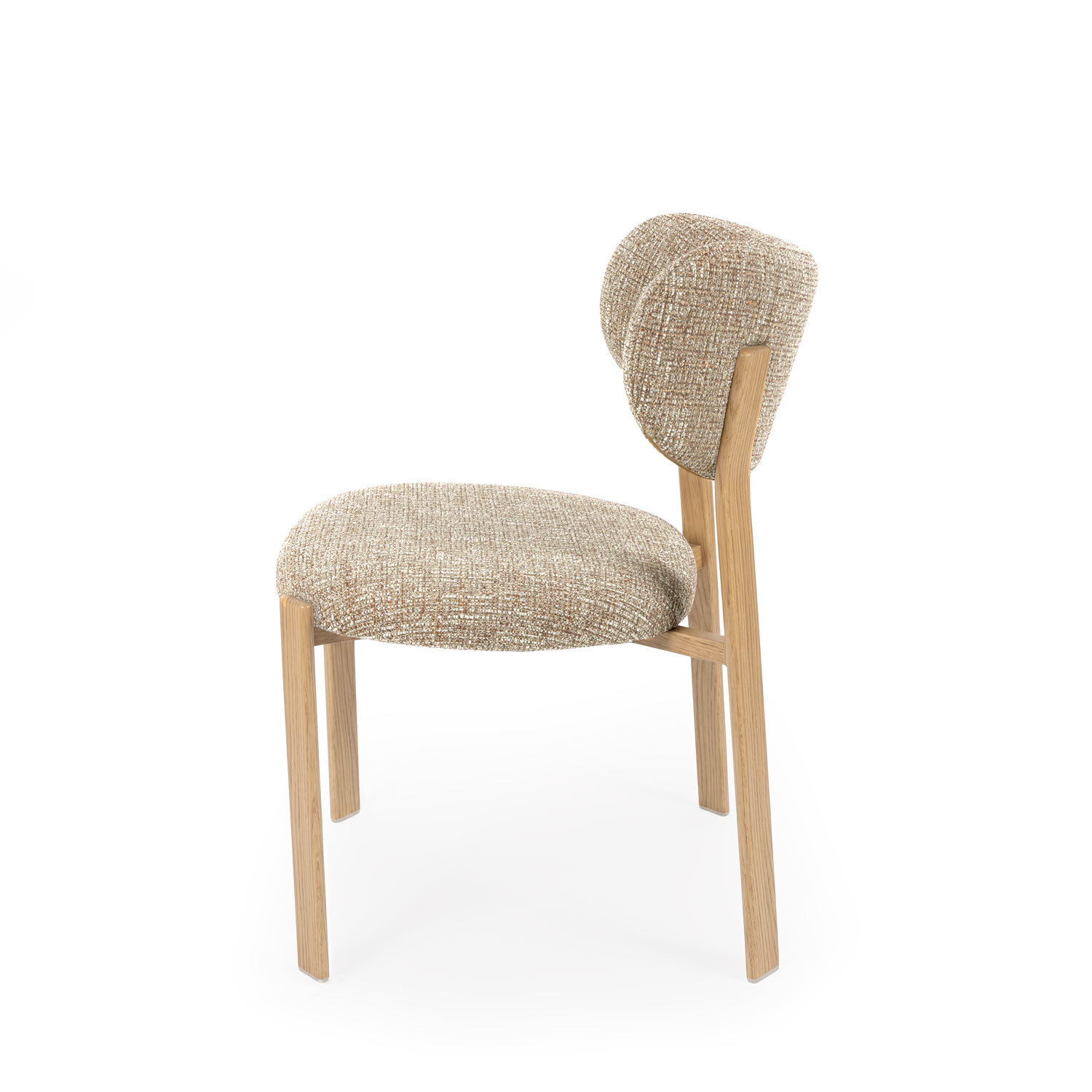 Silla RUMI taupe (pata símil roble) - Image 3