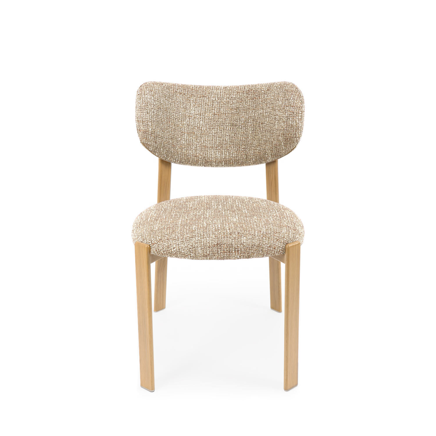 Silla RUMI taupe (pata símil roble) - Image 4