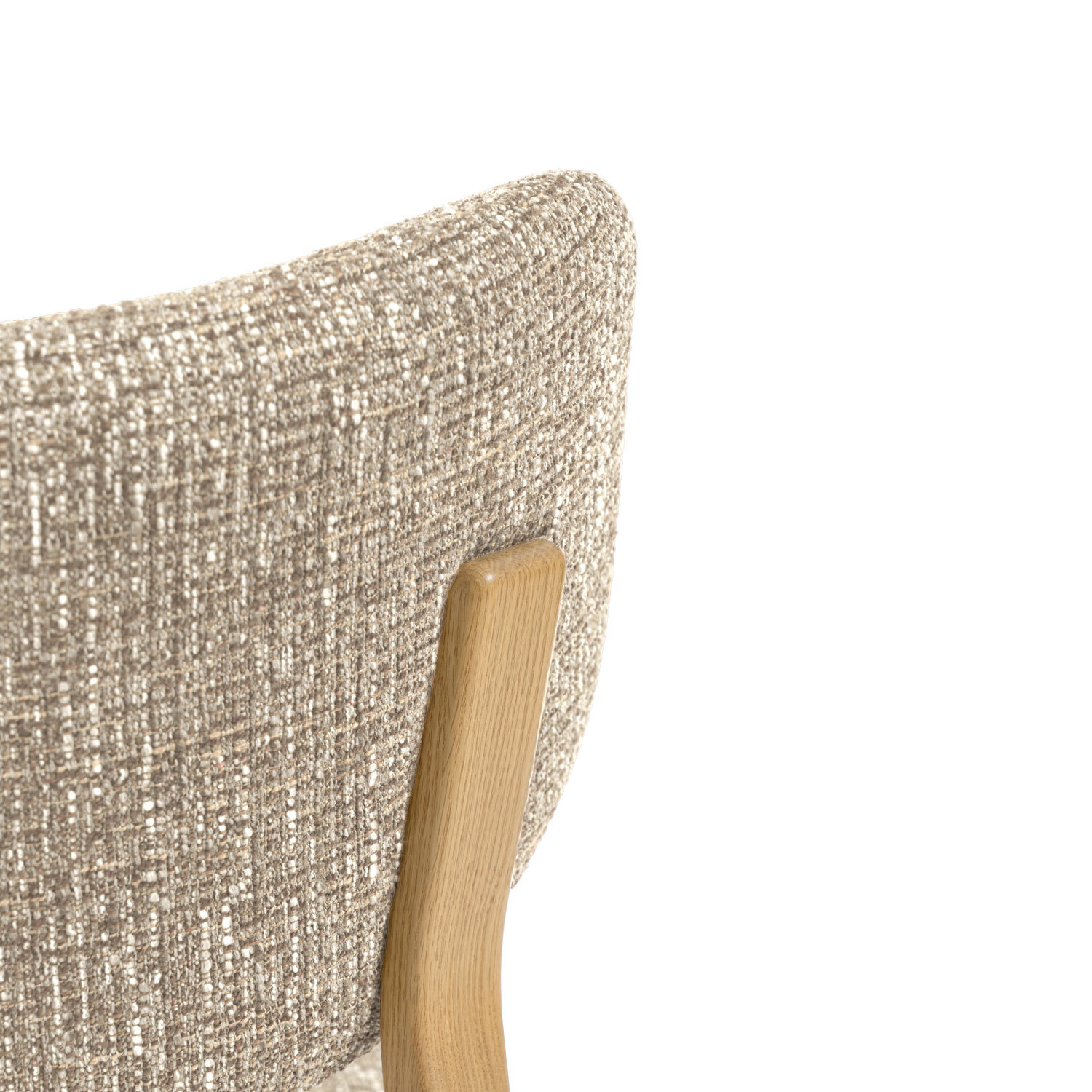 Silla RUMI taupe (pata símil roble) - Image 6