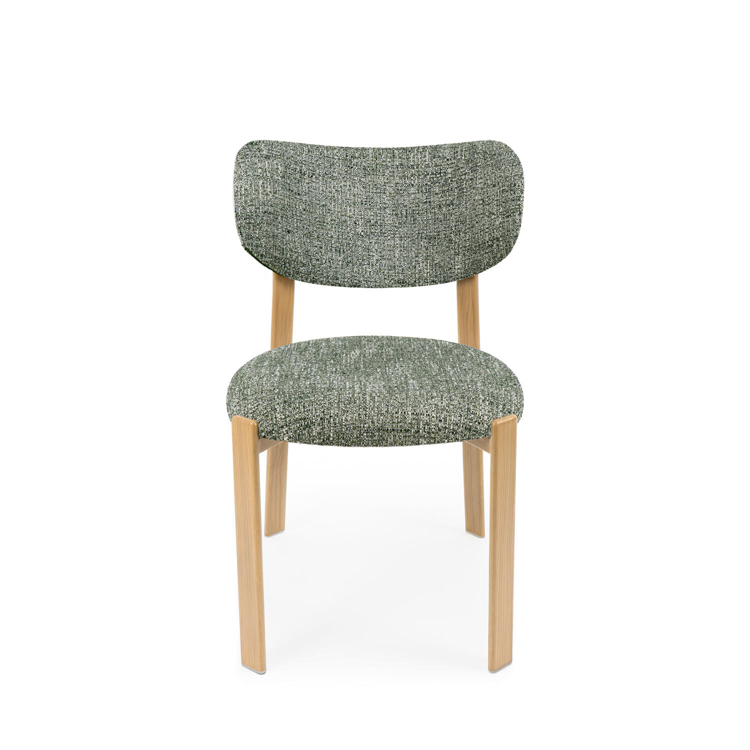 Silla RUMI verde (pata símil roble) - Image 5
