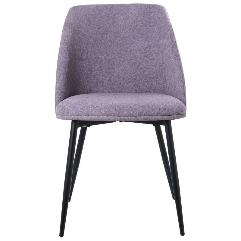 Silla Tela Gris Patas Metal Negro, Poliéster 42x36x76cm Alt.asiento:48,5cm - Image 4