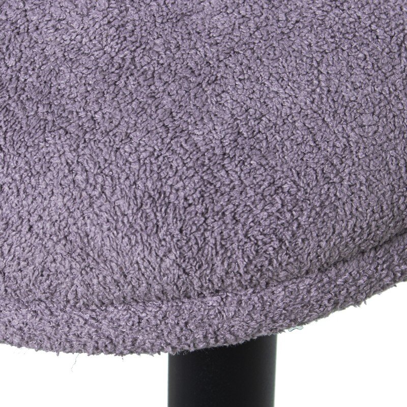 Silla Tela Gris Patas Metal Negro, Poliéster 42x36x76cm Alt.asiento:48,5cm - Image 5