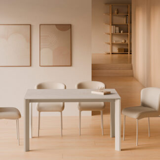 Silla ZOEY beige (pata beige)
