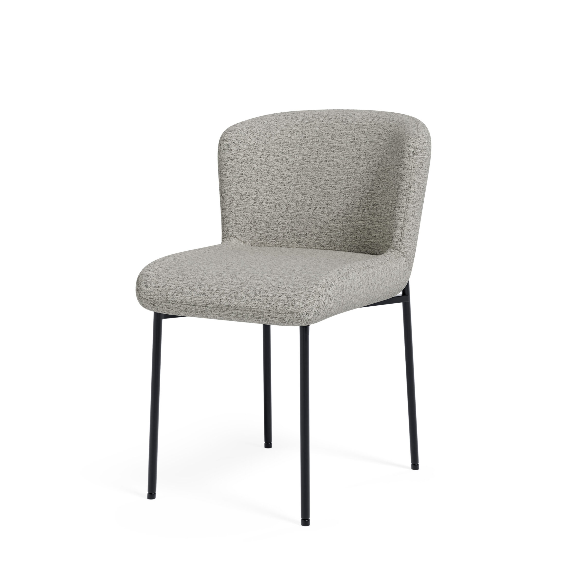 Silla ZOEY gris (pata negra)
