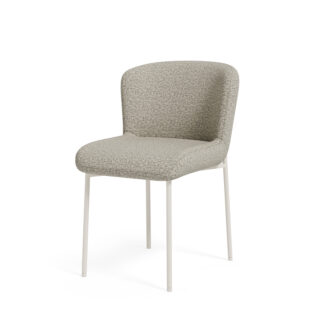 Silla ZOEY taupe (pata beige)