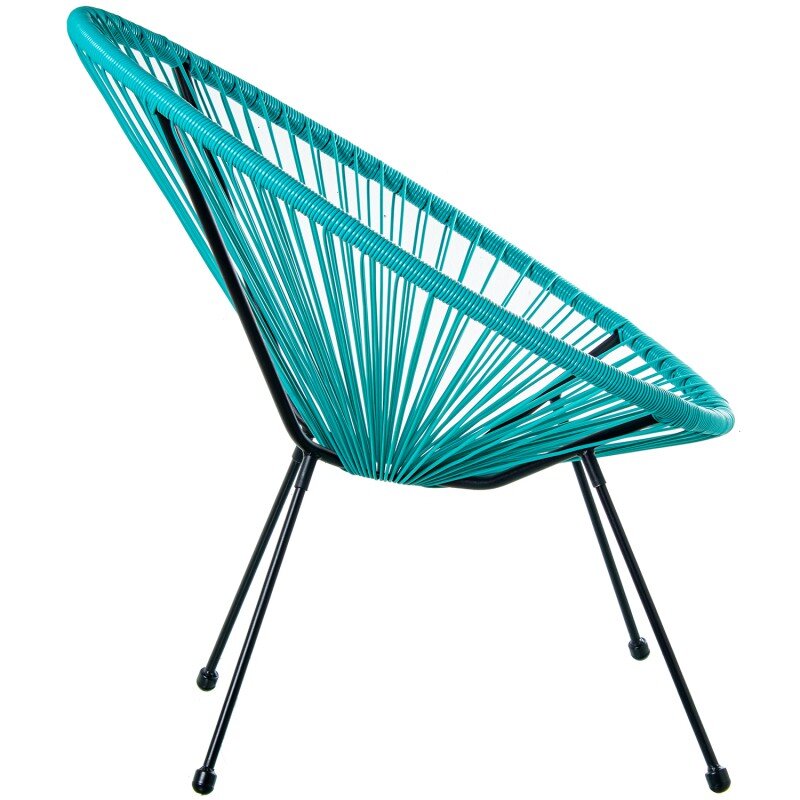 Sillón Exterior Acero/mimbre Sintético (pe) Azul 80x71x83cm Alt. Asiento:40cm - Image 8