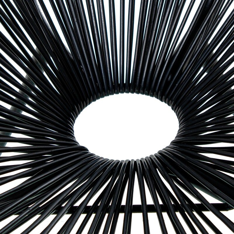 Sillón Exterior Acero/mimbre Sintético (pe) Negro 80x71x83cm Alt. Asiento:40cm - Image 4