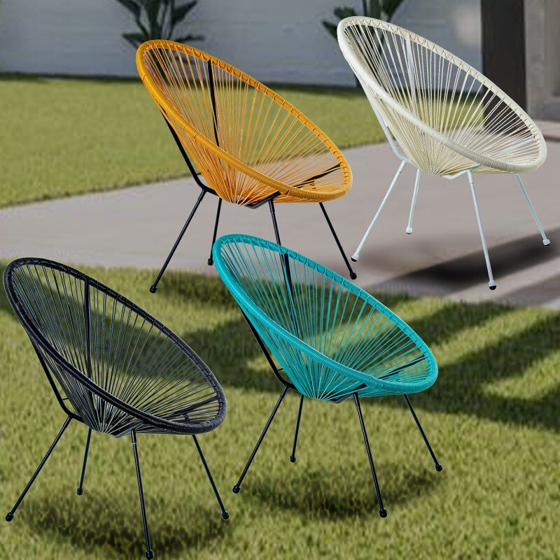 Sillón Exterior Acero/mimbre Sintético (pe) Negro 80x71x83cm Alt. Asiento:40cm - Image 6