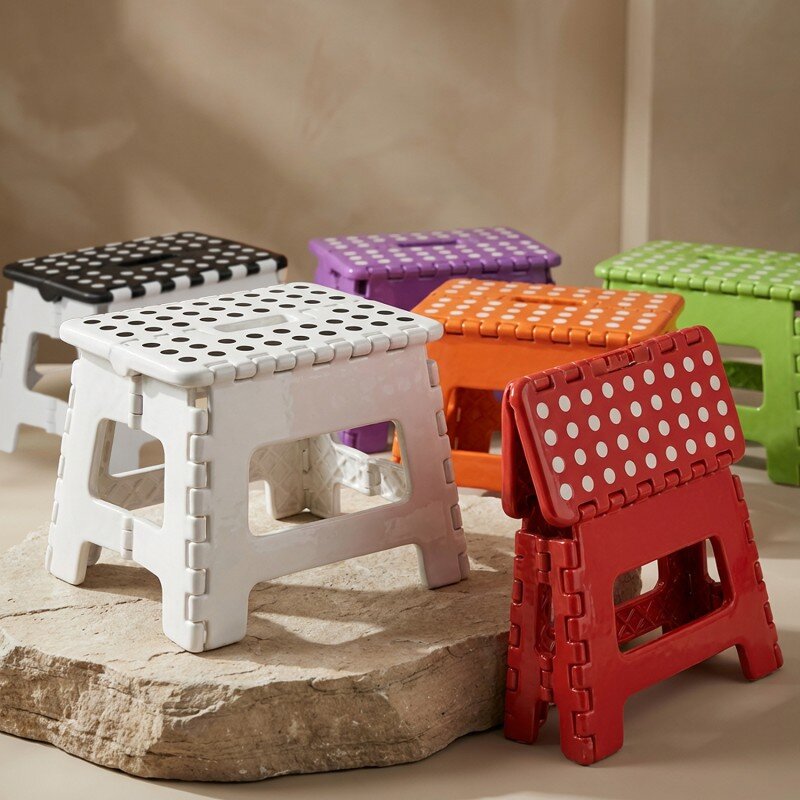 Taburete Plegable Pp Rojo 32x25x22cm, Asiento:29x22cm - Image 3