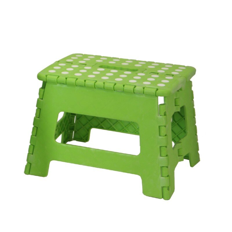 Taburete Plegable Pp Verde 32x25x22cm, Asiento:29x22cm